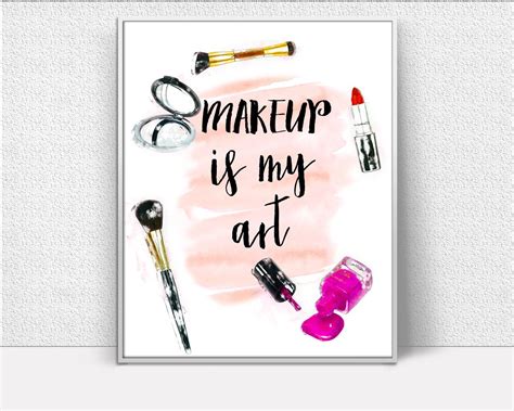 Makeup Wall Art Printable Free